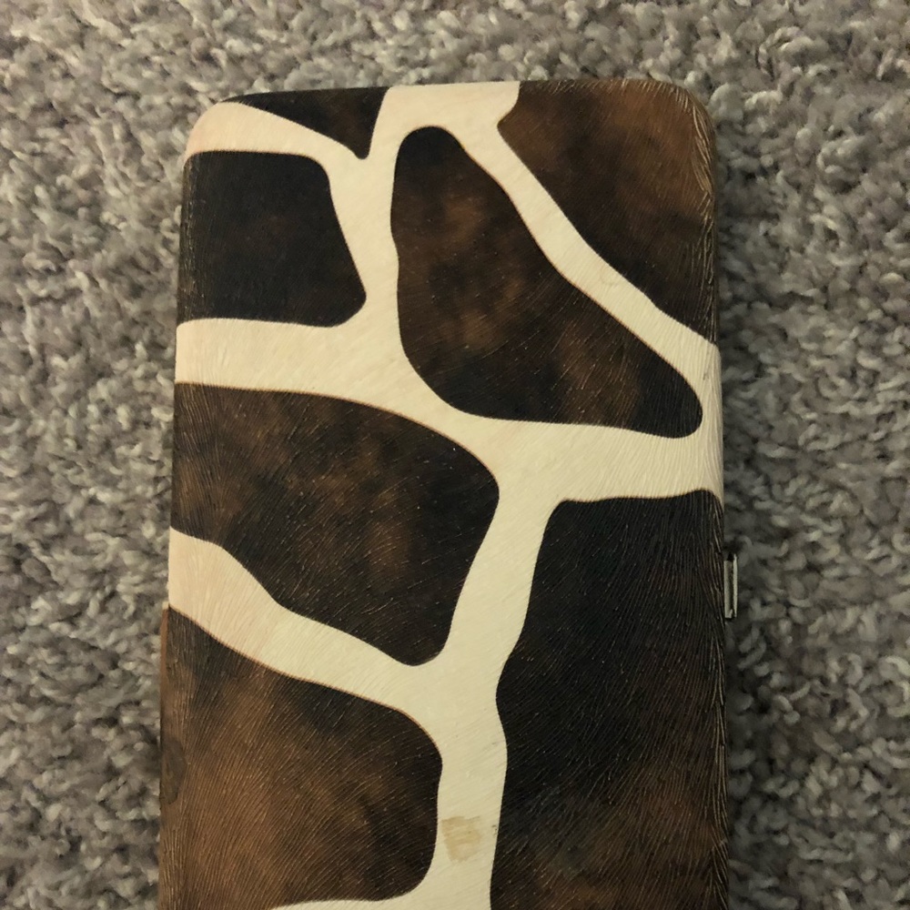 Giraffe print wallet